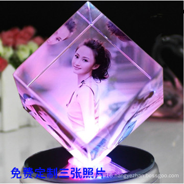 Creative Crystal Cube Photo Frame for Birthday Gift (KS19845)